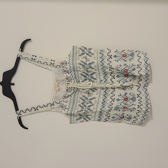 Anthropologie Lace-up Peplum Tank - Picture 6 of 8